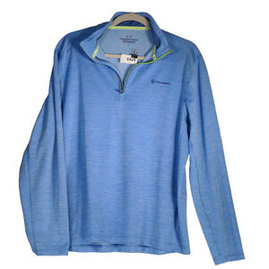 Vineyard Vines Performance Top Mens Size L Blue 1/4 Zip Colorado Athletic Shirt